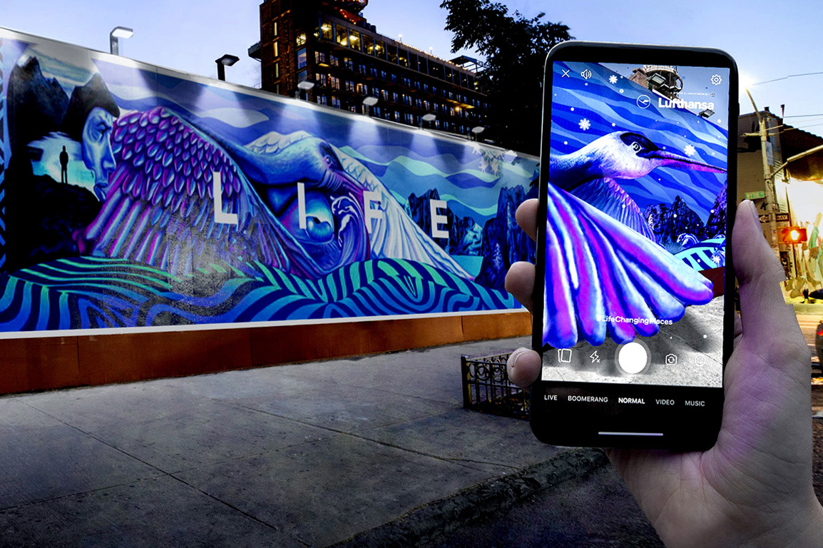 AR Mural #Lifechangingplaces